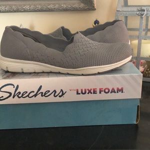 Gray Skechers